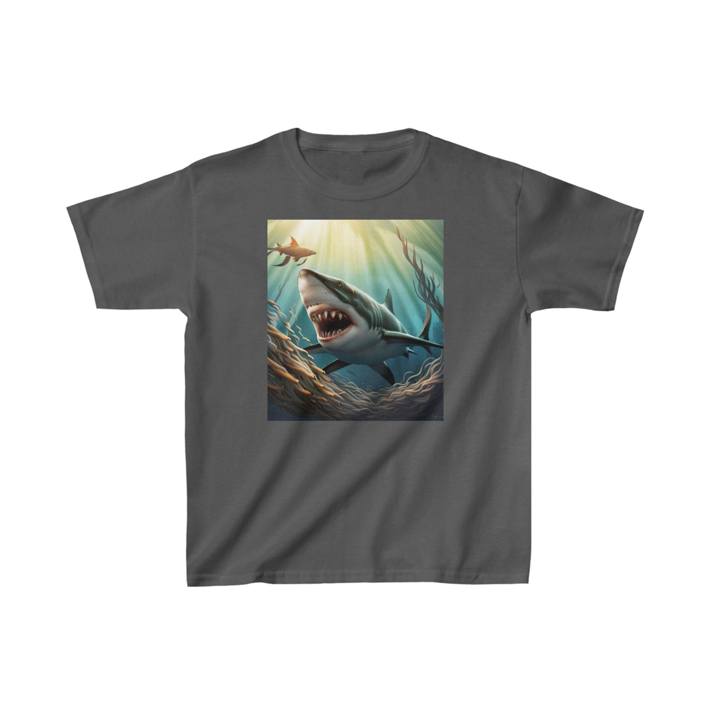 Depths of Shark Kids Heavy Cotton™ Tee