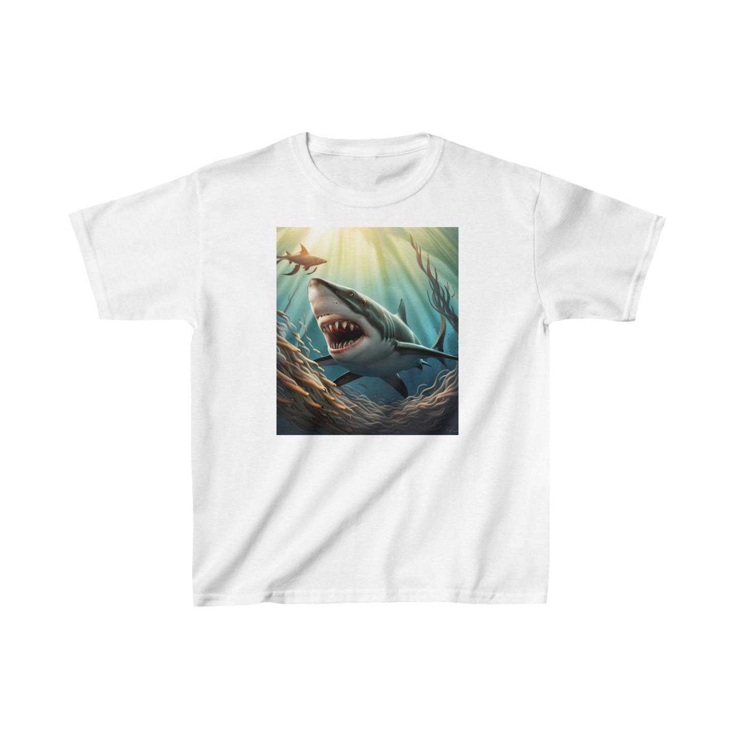 Depths of Shark Kids Heavy Cotton™ Tee