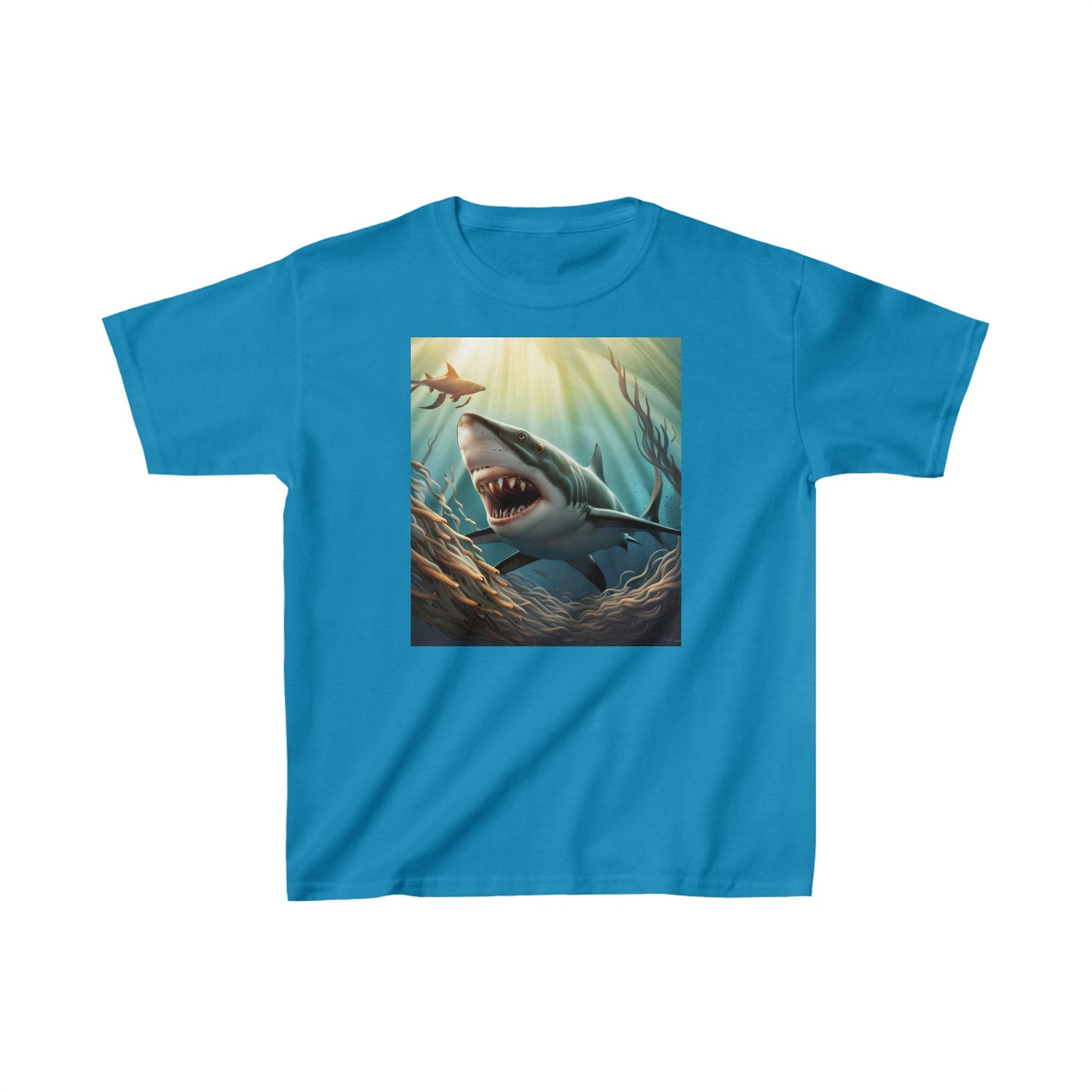 Depths of Shark Kids Heavy Cotton™ Tee