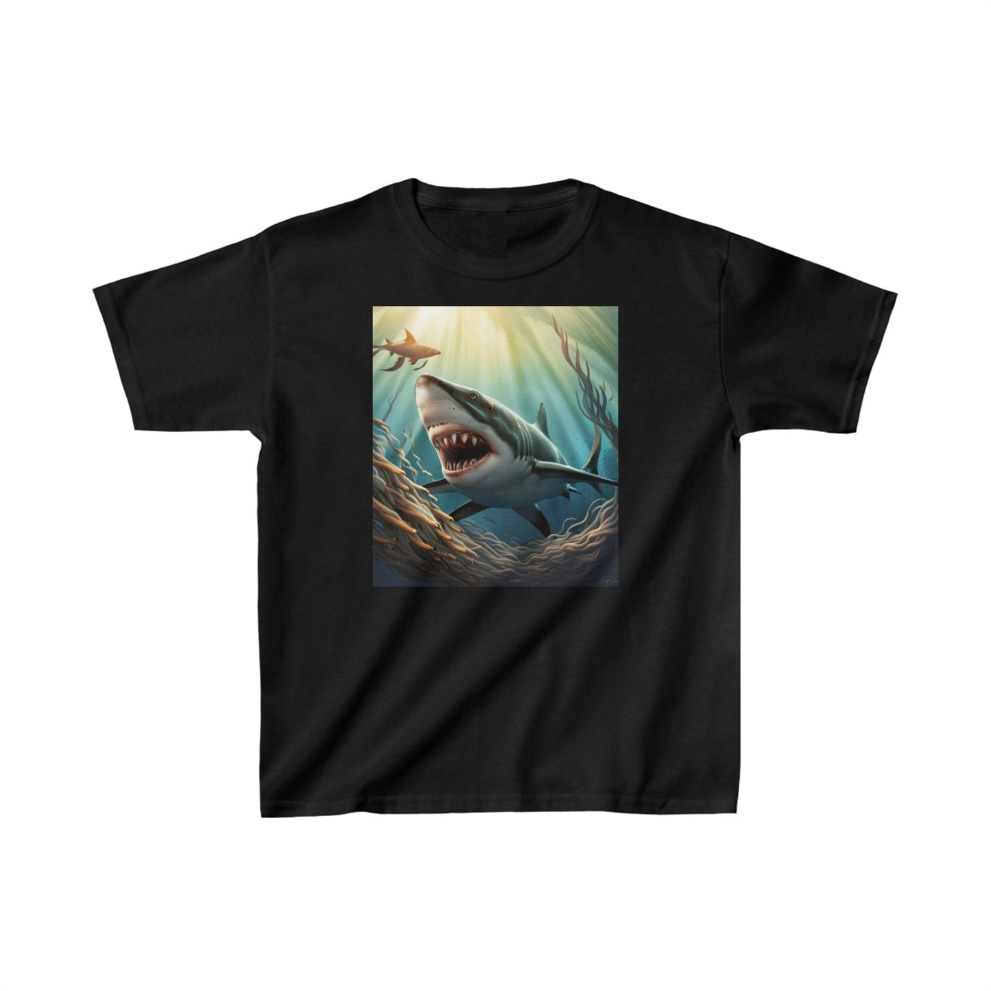 Depths of Shark Kids Heavy Cotton™ Tee