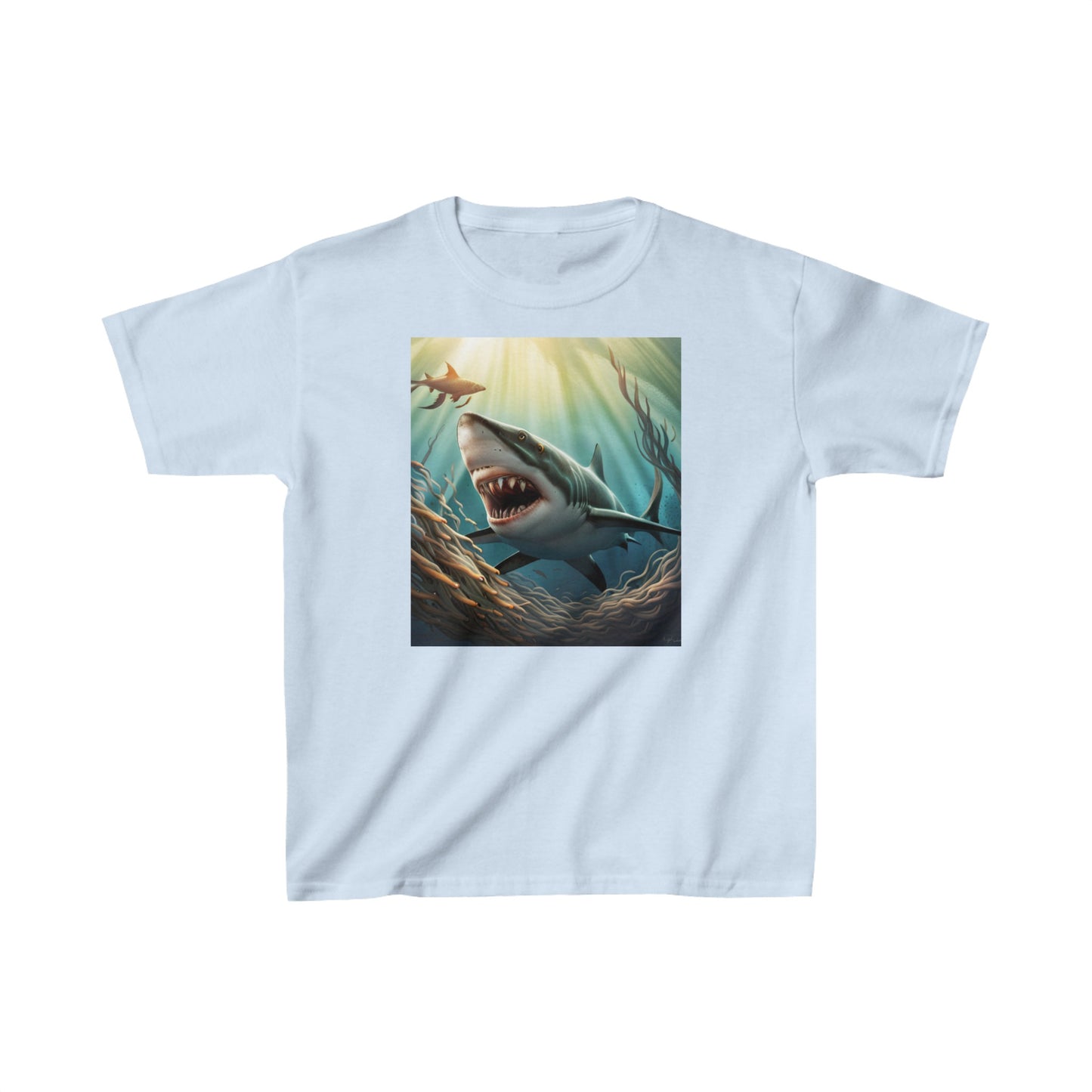 Depths of Shark Kids Heavy Cotton™ Tee